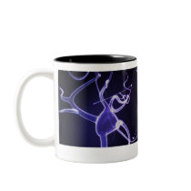 Colourful depiction of neurons mug