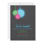 Colourful Disco Ball Party invitations