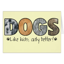 Colourful Dogs Card