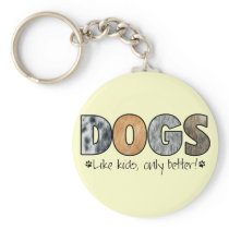 Colourful Dogs Keychain