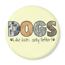 Colourful Dogs Magnet