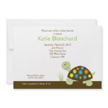 Colourful Dot Turtle Modern 5x7 Baby Shower invitations