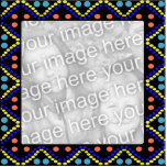 colourful dots photoframe photo sculptures