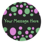 Colourful dots template sticker