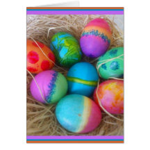 Colourful Easter Eggs Card
