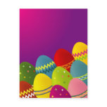 Colourful Easter Eggs postcards