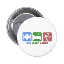 Colourful eat sleep dance pin