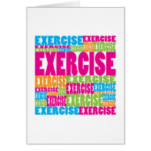 Colourful Exercise Cards