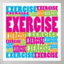 Colourful Exercise posters