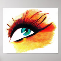Colourful Eyes Print