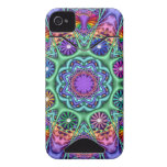 Colourful Fantasy Floral iPhone 4 case