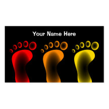 Colourful Feet Business Cards