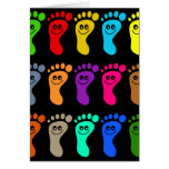 Colourful Feet Greeting Card