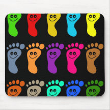 Colourful Feet Mousepad