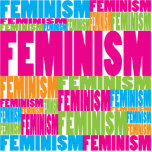 Colourful Feminism photo sculptures