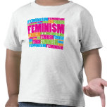 Colourful Feminism t-shirts