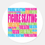 Colourful Figure Skating Sticker