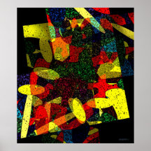 Colourful figures poster