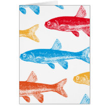 Colourful Fish Greeting Cards