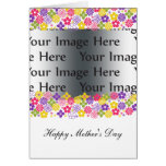 colourful floral mother's day photo card cards