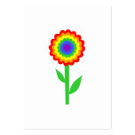 Colourful flower in rainbow colours. business card templates