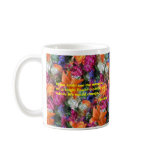 Colourful flower mug