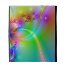 Colourful Flower With Ribbons iPad Folio Cover