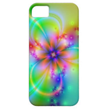 Colourful Flower With Ribbons iPhone 5 Case
