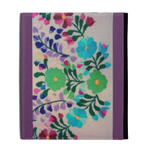 Colourful Flowers Pattern iPad Folio Cover