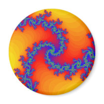 Colourful Fractal Spiral: Magnet