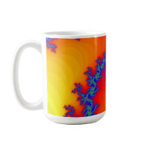 Colourful Fractal Spiral: Mug