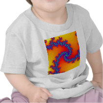 Colourful Fractal Spiral: T Shirt