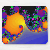 Colourful Fractal Spirals: Mousemats
