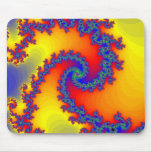Colourful Fractal Spirals: mousepads