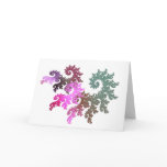 Colourful Fractal Thank You Card
