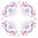 Colourful fun pattern. White, Orange, purple Custo photo sculptures