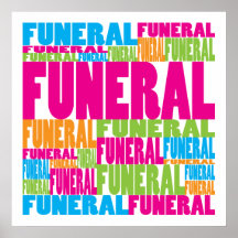Colourful Funeral Print