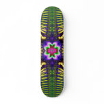Colourful Funky Fractal Skateboard