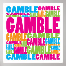 Colourful Gamble Poster