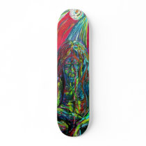 Colourful Gargoyle SciFi Winged Creature skateboar