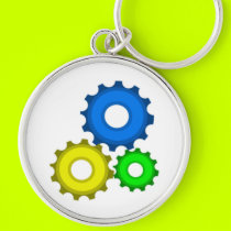 Colourful Gears keychains