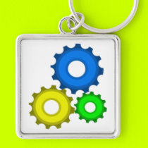 Colourful Gears keychains