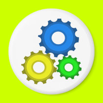 Colourful Gears magnets