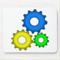 Colourful Gears mousepads