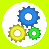 Colourful Gears stickers