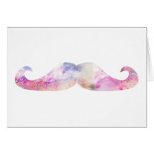 Colourful gentelman moustaches hipsters cards