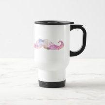 Colourful gentelman moustaches hipsters mug