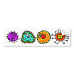 Colourful Germs bumper stickers