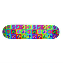 Colourful Globes Skate Board Decks