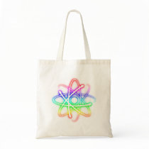 Colourful Glowing Atom - Bag